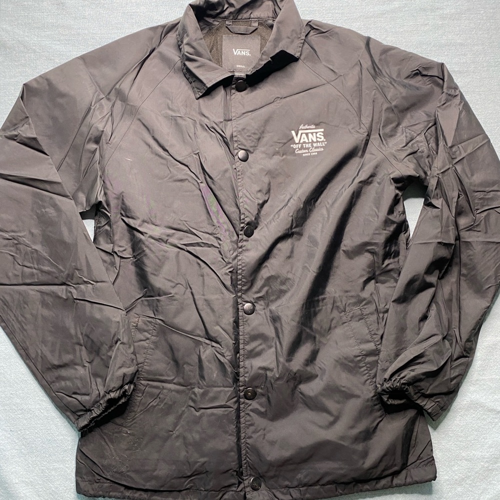 Vans Black Men's Windbreaker Jacket